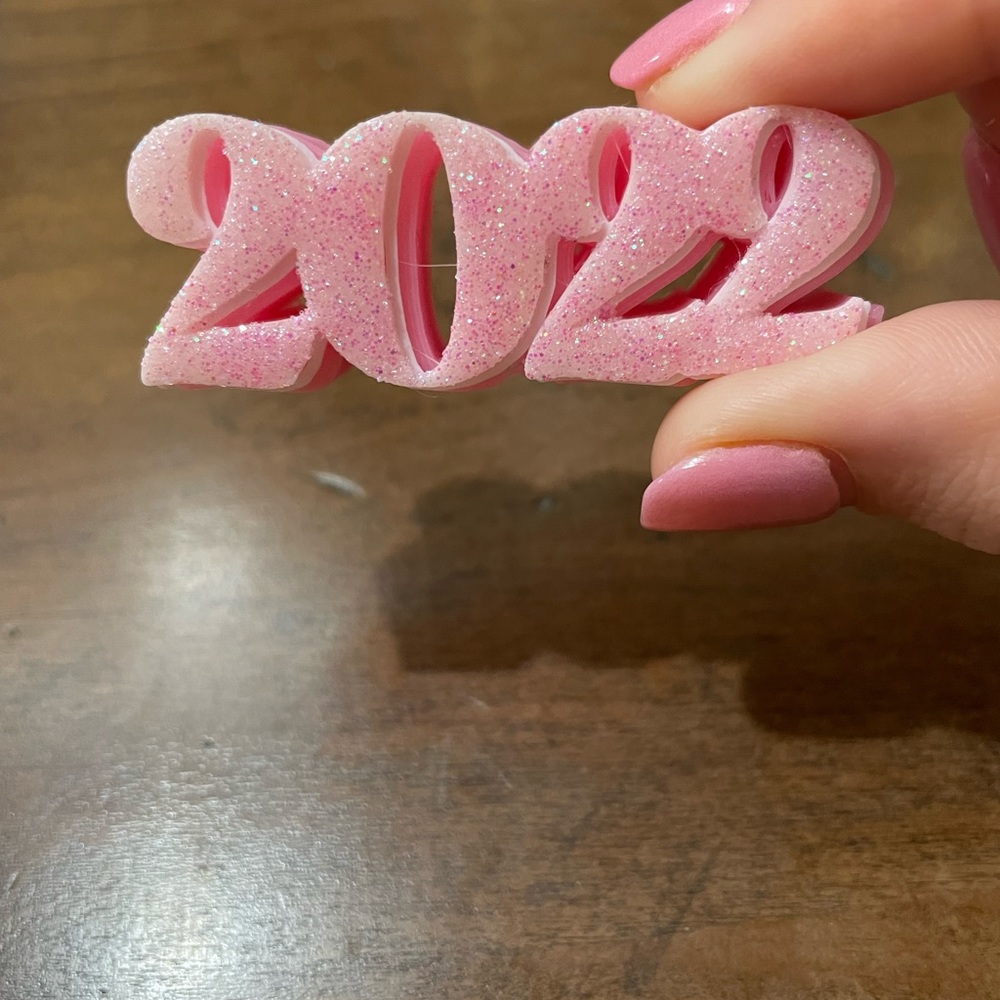 The fawn doe- pink 2022 straw charm